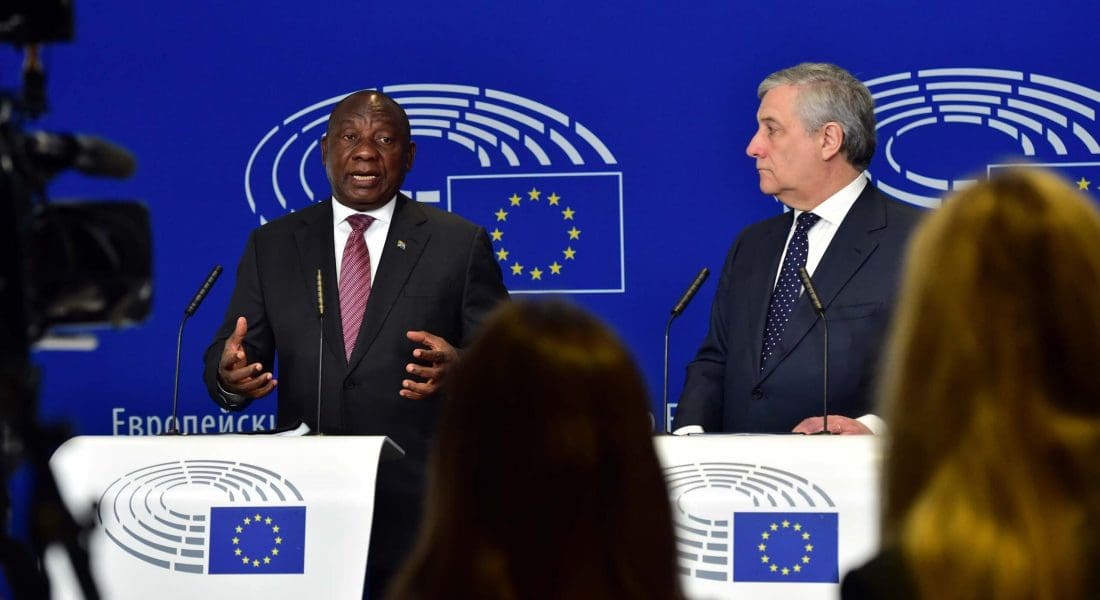 President Cyril Ramaphosa addressing the European Parliament, 14 November 2023 Flickr
