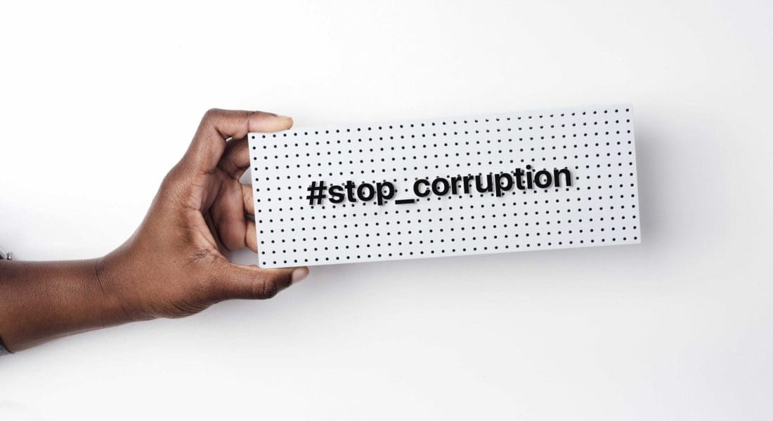 Concept photo of Corruption.
